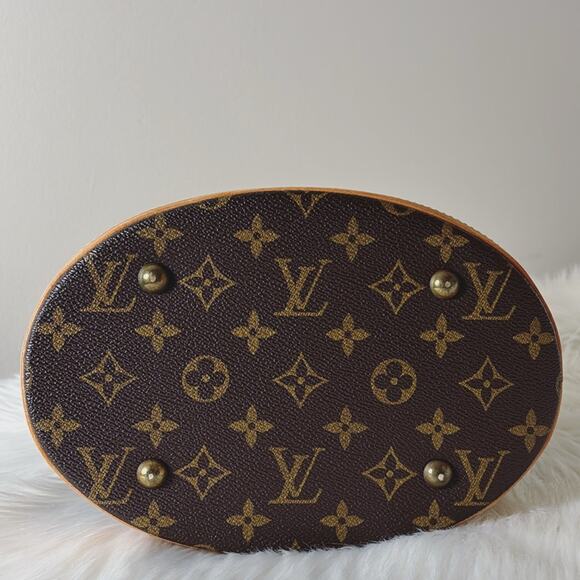 AUTHENTIC LOUIS VUITTON MONOGRAM BUCKET PM TOTE BAG DK0152 - Picture 6 of 8